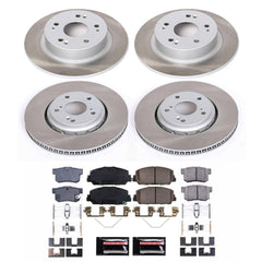 Power Stop SC7529 - Front And Rear Z17 Evolution Pad And Semi-Coated Rotor Kit vehicle fitment brake part