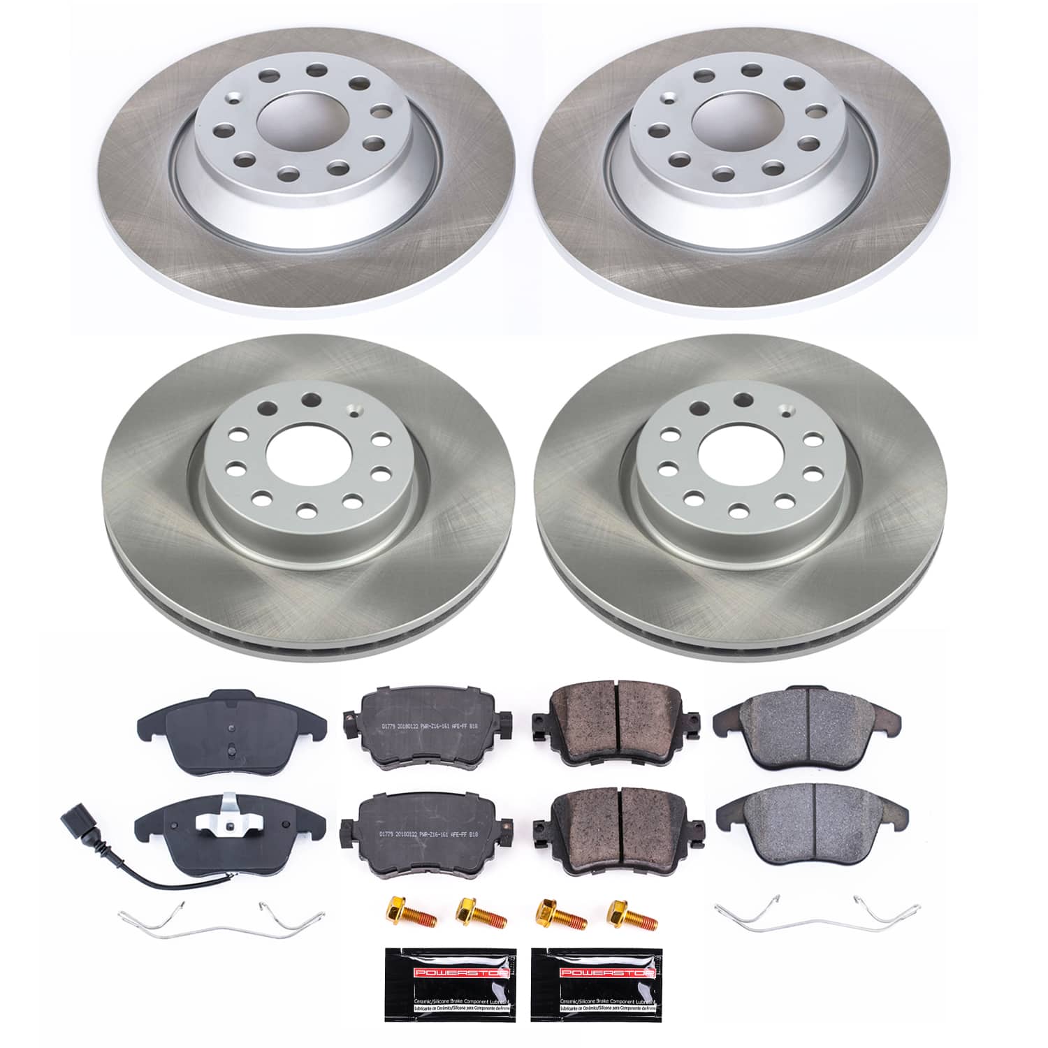 Power Stop SC7537 - Front And Rear Z17 Evolution Pad And Semi-Coated Rotor Kit vehicle fitment brake part