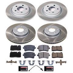 Power Stop SC7538 - Front And Rear Z17 Evolution Pad And Semi-Coated Rotor Kit vehicle fitment brake part