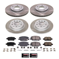 Power Stop SC7564 - Front And Rear Z17 Evolution Pad And Semi-Coated Rotor Kit vehicle fitment brake part