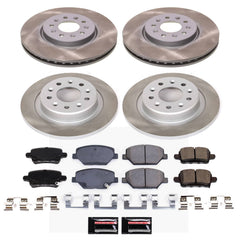 Power Stop SC7565 - Front And Rear Z17 Evolution Pad And Semi-Coated Rotor Kit vehicle fitment brake part