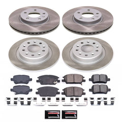 Power Stop SC7566 - Front And Rear Z17 Evolution Pad And Semi-Coated Rotor Kit vehicle fitment brake part