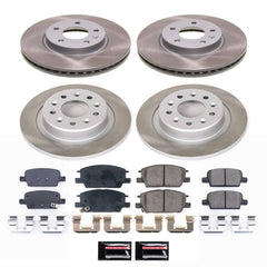 Power Stop SC7567 - Front And Rear Z17 Evolution Pad And Semi-Coated Rotor Kit vehicle fitment brake part