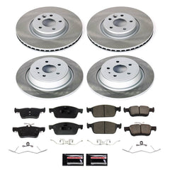Power Stop SC7569 - Front And Rear Z17 Evolution Pad And Semi-Coated Rotor Kit vehicle fitment brake part