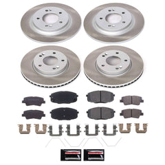 Power Stop SC7580 - Front And Rear Z17 Evolution Pad And Semi-Coated Rotor Kit vehicle fitment brake part