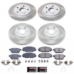Power Stop SC7631 - Front And Rear Z17 Evolution Pad And Semi-Coated Rotor Kit vehicle fitment brake part