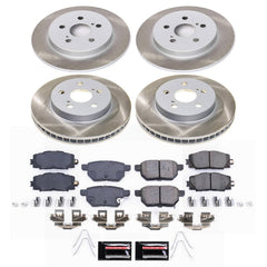 Power Stop SC7632 - Front And Rear Z17 Evolution Pad And Semi-Coated Rotor Kit vehicle fitment brake part