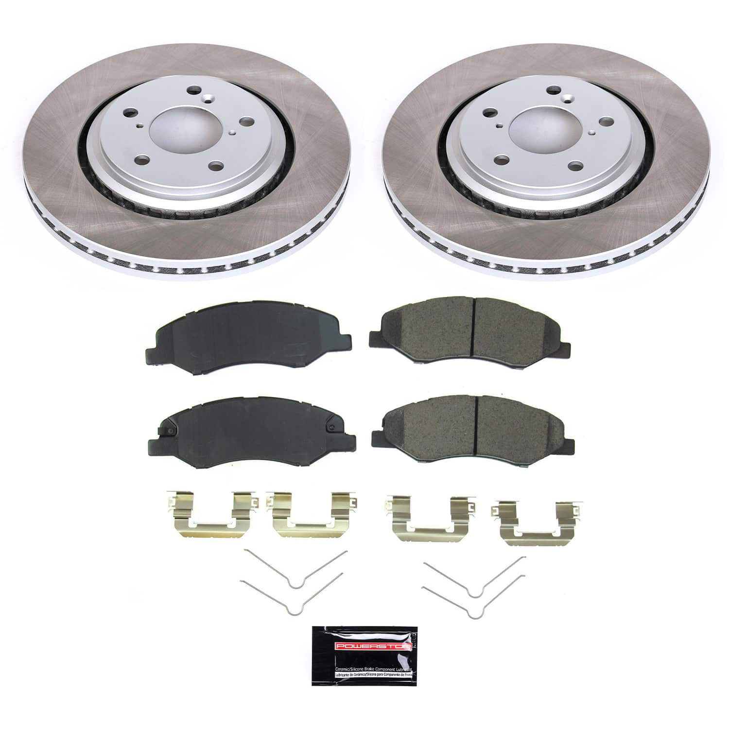 Power Stop SC7670 - Front Z17 Evolution Pad And Semi-Coated Rotor Kit vehicle fitment brake part