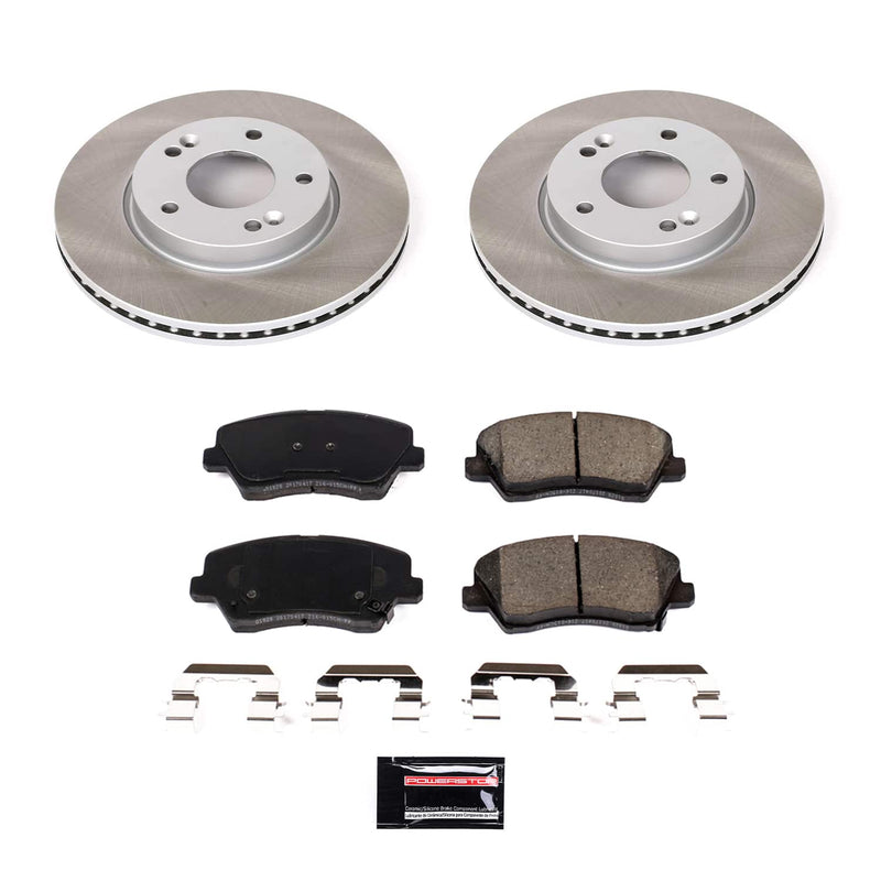 Power Stop SC7672 - Front Z17 Evolution Pad And Semi-Coated Rotor Kit vehicle fitment brake part
