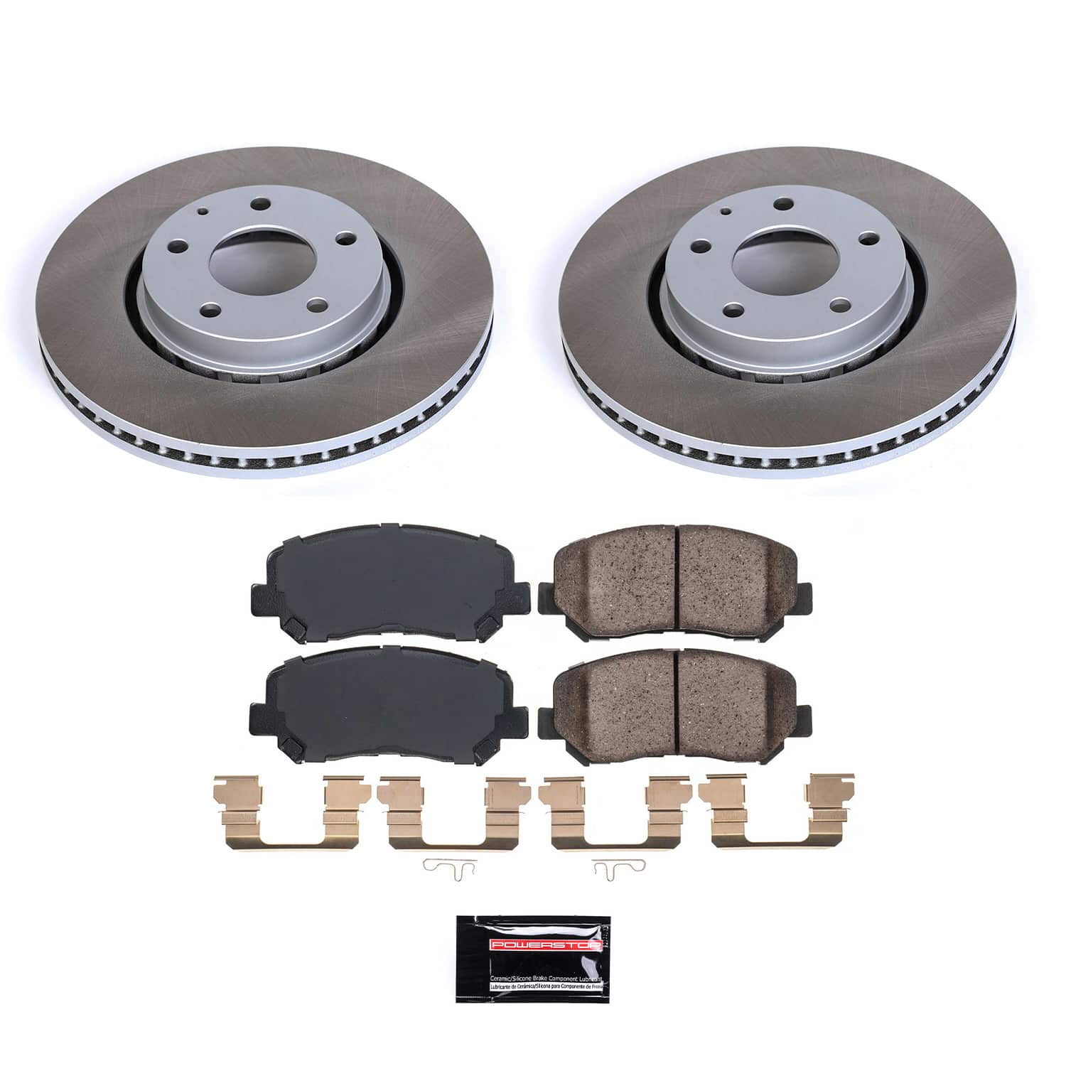 Power Stop SC7689 - Front Z17 Evolution Pad And Semi-Coated Rotor Kit vehicle fitment brake part