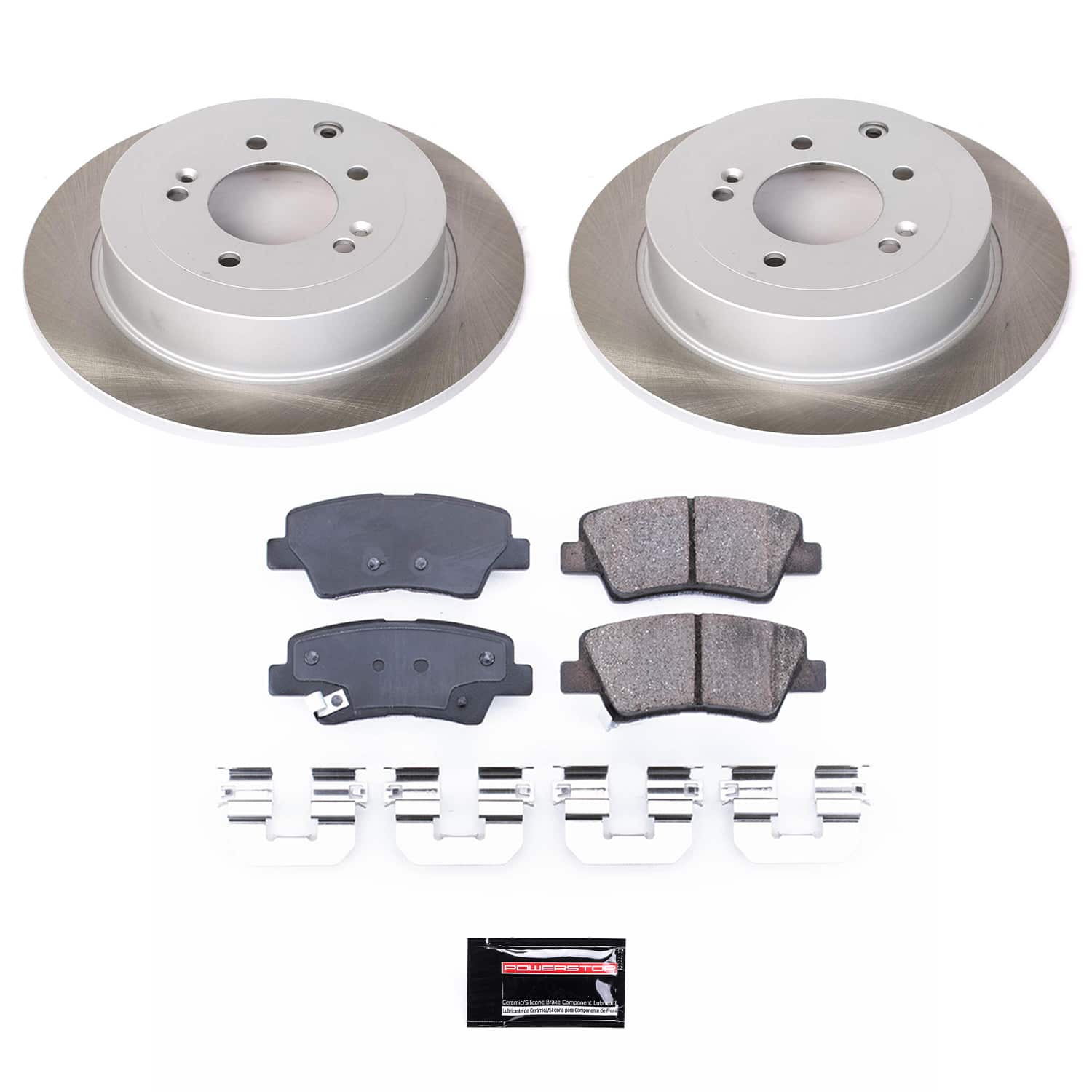 Power Stop SC7729 - Rear Z17 Evolution Pad And Semi-Coated Rotor Kit vehicle fitment brake part