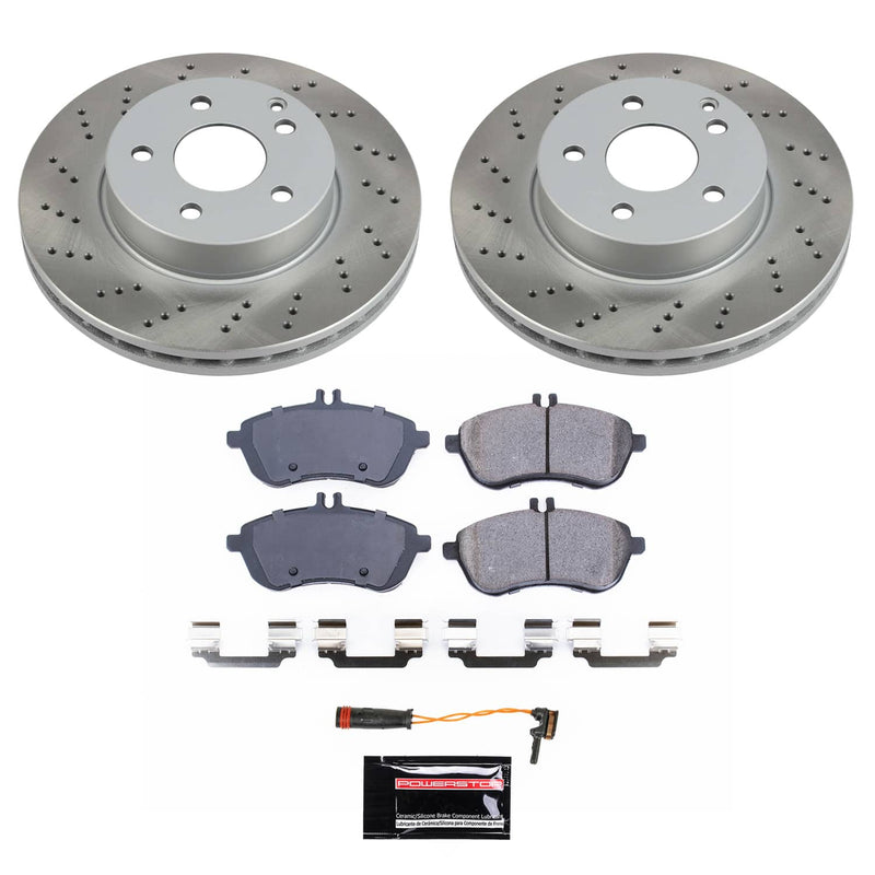 Power Stop SC7766 - Front Z17 Evolution Pad And Semi-Coated Rotor Kit vehicle fitment brake part