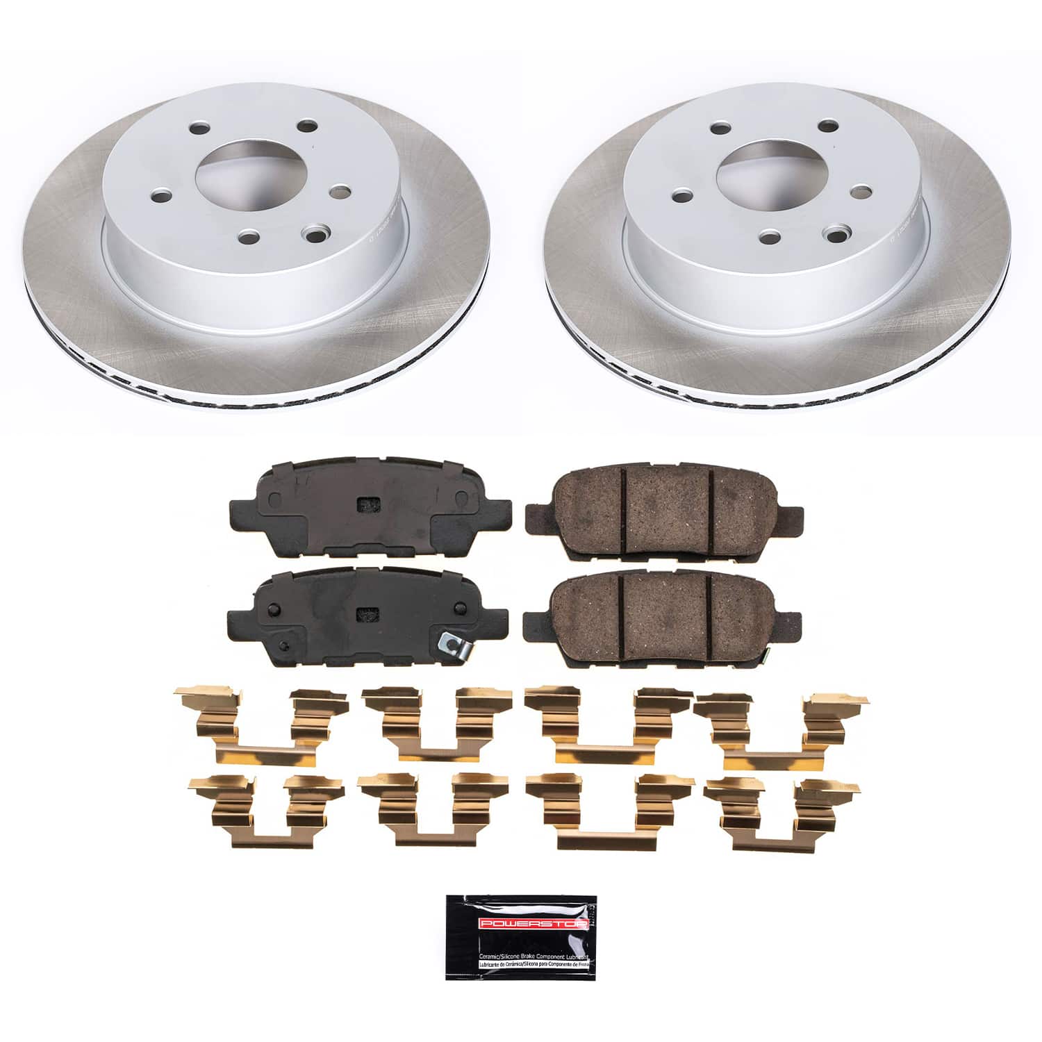 Power Stop SC7881 - Rear Z17 Evolution Pad And Semi-Coated Rotor Kit vehicle fitment brake part