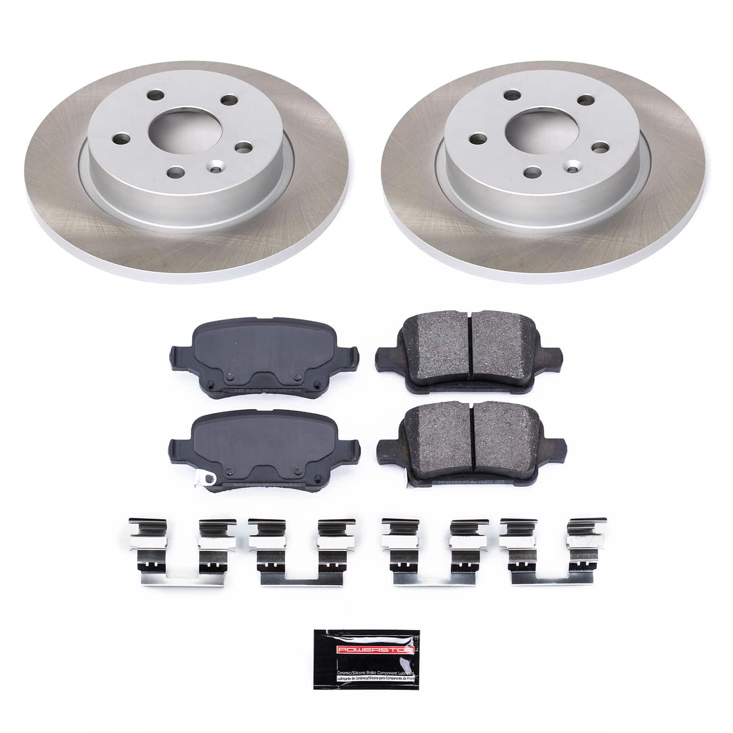 Power Stop SC7896 - Rear Z17 Evolution Pad And Semi-Coated Rotor Kit vehicle fitment brake part