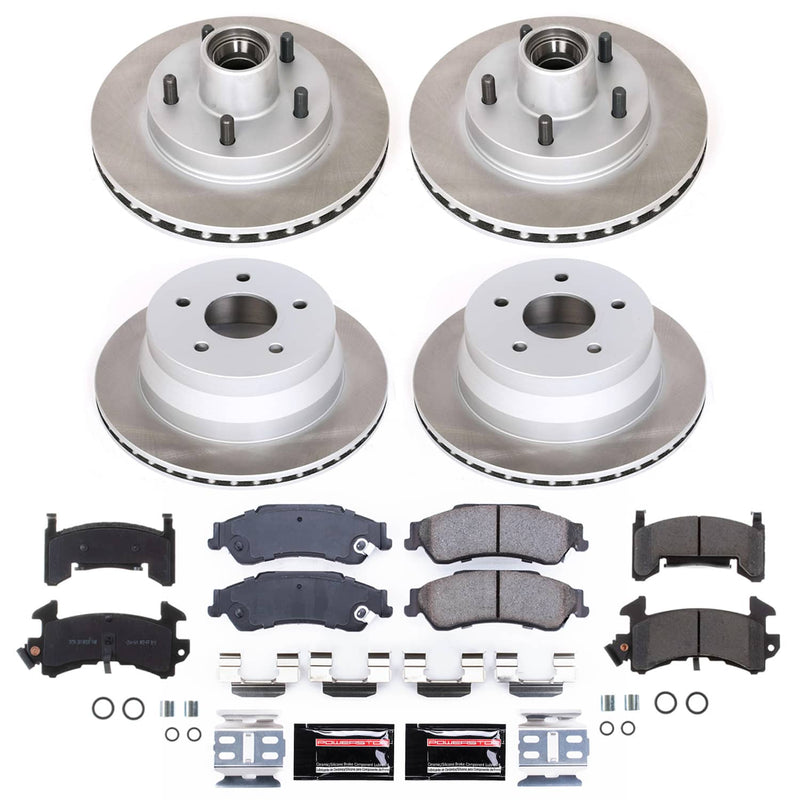 Power Stop SC7913 - Front And Rear Z17 Evolution Pad And Semi-Coated Rotor Kit vehicle fitment brake part