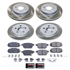 Power Stop SC7924 - Front And Rear Z17 Evolution Pad And Semi-Coated Rotor Kit vehicle fitment brake part