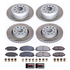 Power Stop SC7938 - Front And Rear Z17 Evolution Pad And Semi-Coated Rotor Kit vehicle fitment brake part