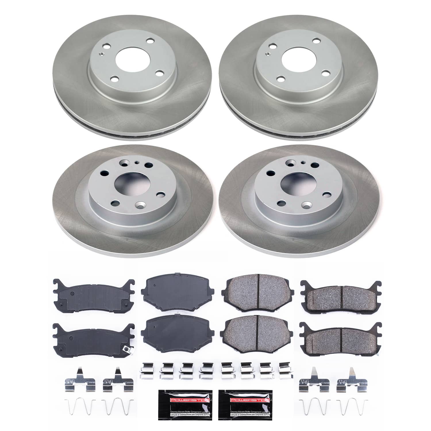 Power Stop SC794 - Front Z17 Evolution Pad And Semi-Coated Rotor Kit vehicle fitment brake part