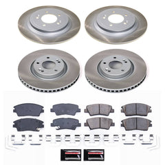 Power Stop SC8003 - Front And Rear Z17 Evolution Pad And Semi-Coated Rotor Kit vehicle fitment brake part