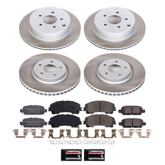 Power Stop SC8006 - Front And Rear Z17 Evolution Pad And Semi-Coated Rotor Kit vehicle fitment brake part
