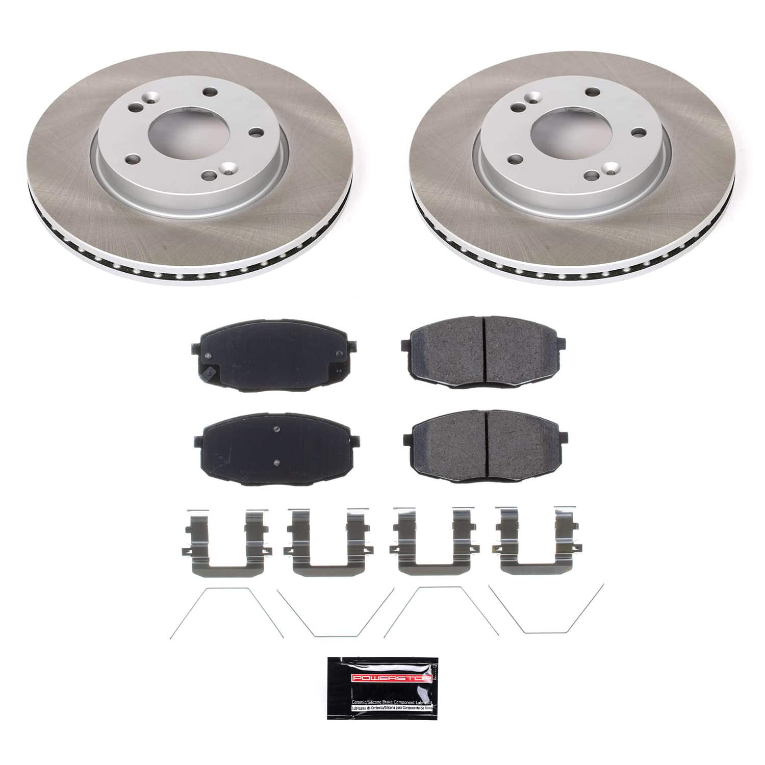 Power Stop SC8007 - Front Z17 Evolution Pad And Semi-Coated Rotor Kit vehicle fitment brake part