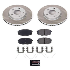 Power Stop SC8007 - Front Z17 Evolution Pad And Semi-Coated Rotor Kit vehicle fitment brake part