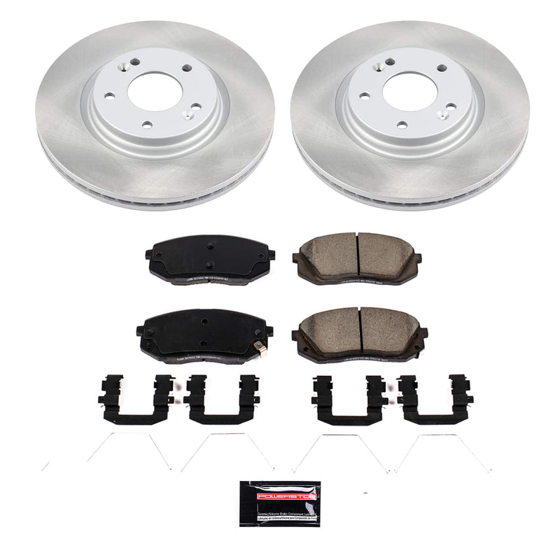 Power Stop SC8011 - Front Z17 Evolution Pad And Semi-Coated Rotor Kit vehicle fitment brake part