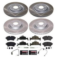 Power Stop SC8053 - Front And Rear Z17 Evolution Pad And Semi-Coated Rotor Kit vehicle fitment brake part
