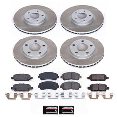 Power Stop SC8059 - Front And Rear Z17 Evolution Pad And Semi-Coated Rotor Kit vehicle fitment brake part