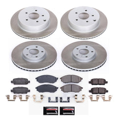 Power Stop SC8061 - Front And Rear Z17 Evolution Pad And Semi-Coated Rotor Kit vehicle fitment brake part