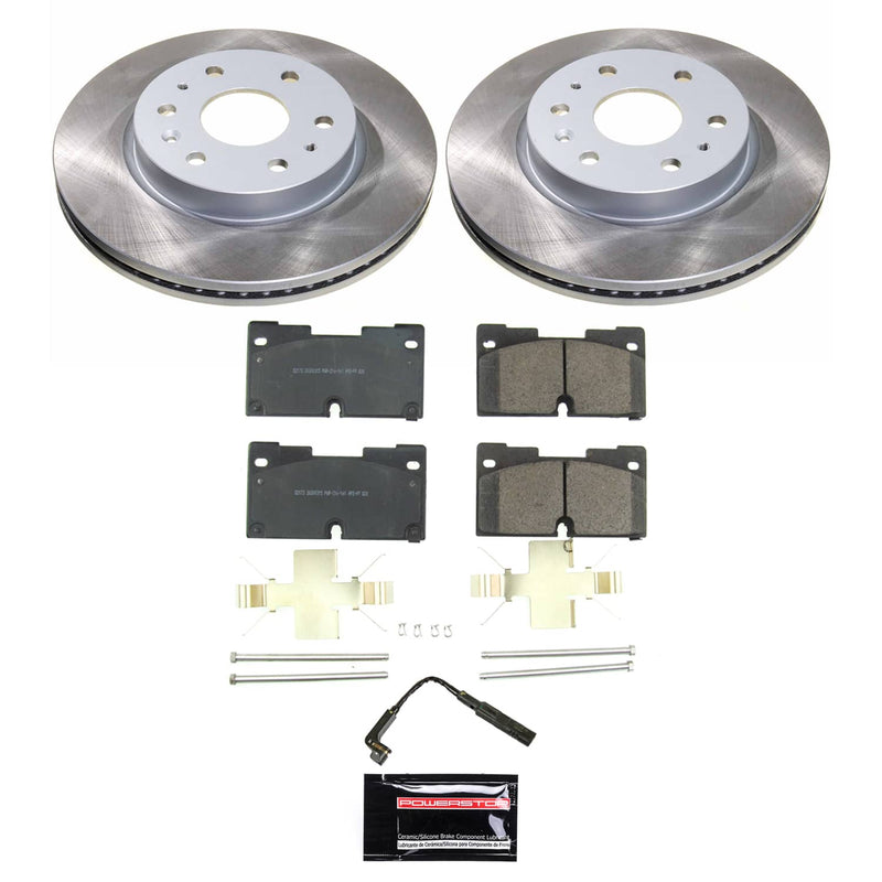 Power Stop SC8172 - Front Z17 Evolution Pad And Semi-Coated Rotor Kit vehicle fitment brake part