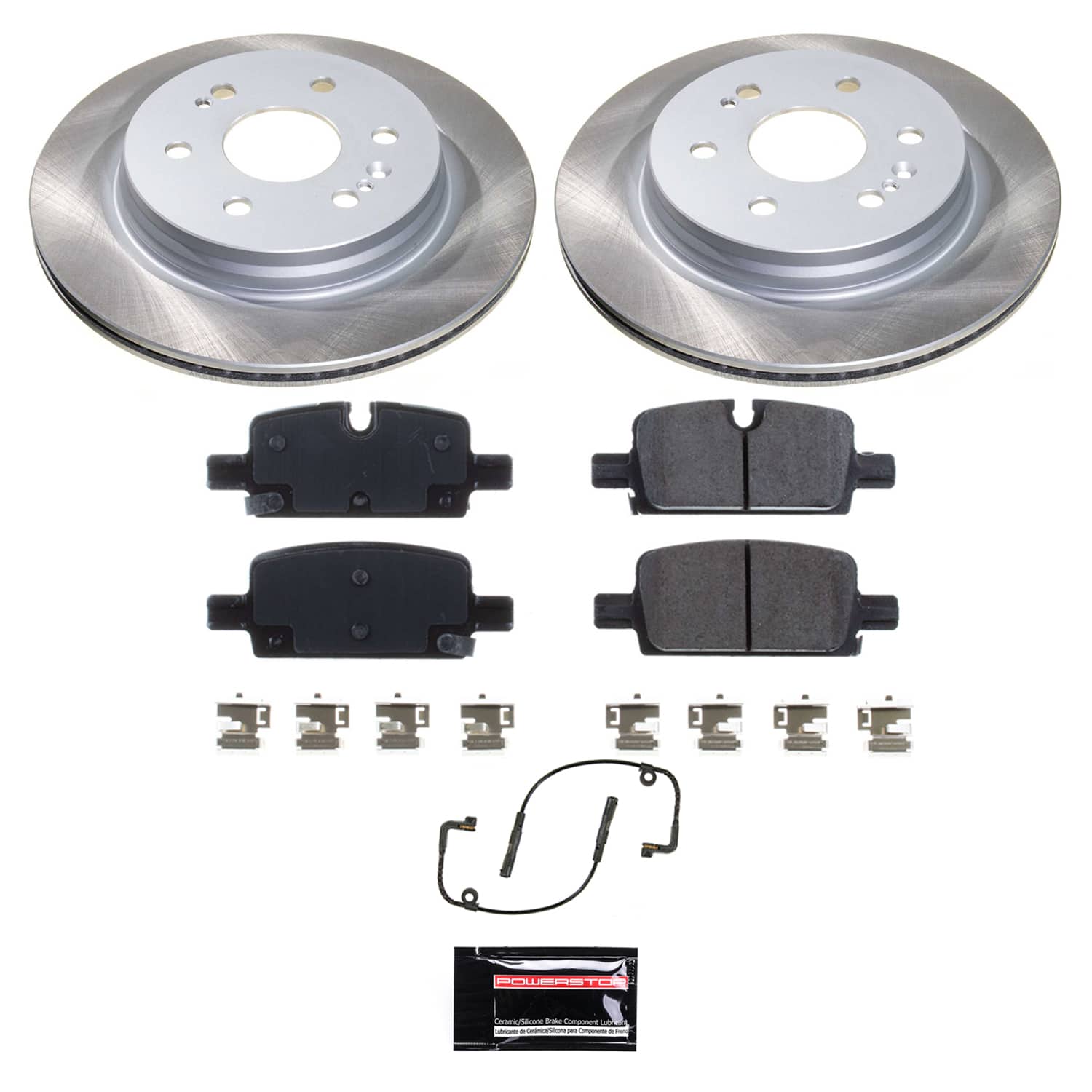 Power Stop SC8173 - Rear Z17 Evolution Pad And Semi-Coated Rotor Kit vehicle fitment brake part