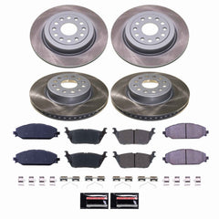 Power Stop SC8182 - Front Z17 Evolution Pad And Semi-Coated Rotor Kit vehicle fitment brake part