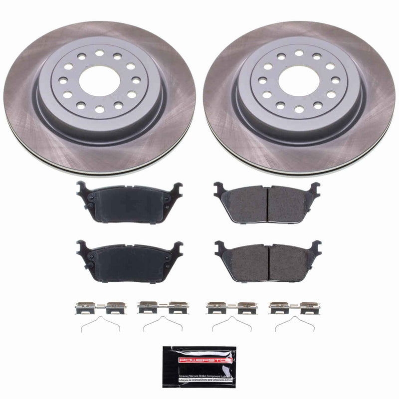 Power Stop SC8184 - Rear Z17 Evolution Pad And Semi-Coated Rotor Kit vehicle fitment brake part