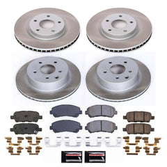 Power Stop SC8268 - Front And Rear Z17 Evolution Pad And Semi-Coated Rotor Kit vehicle fitment brake part