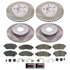 Power Stop SC8274 - Front And Rear Z17 Evolution Pad And Semi-Coated Rotor Kit vehicle fitment brake part