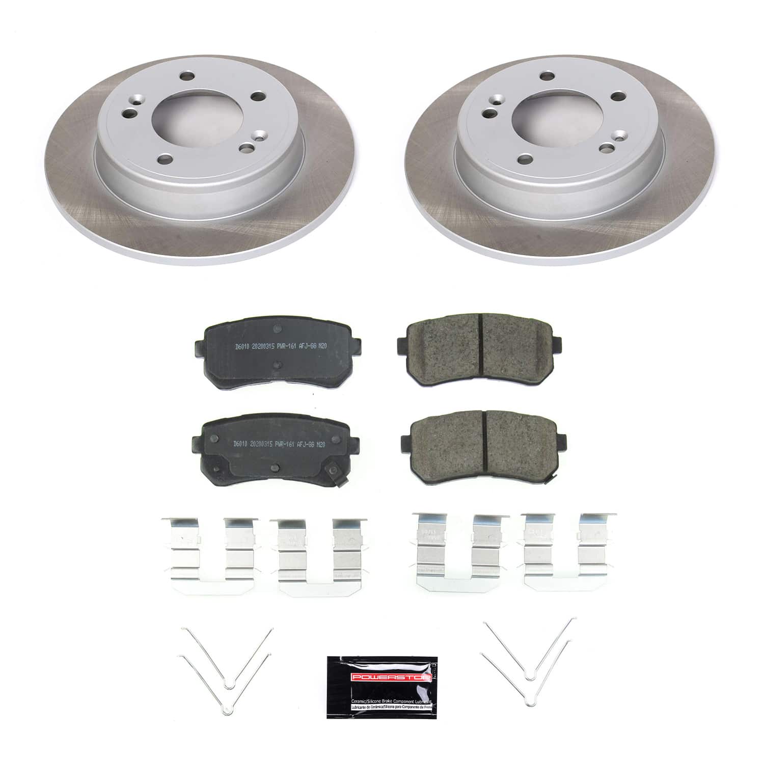 Power Stop SC8277 - Rear Z17 Evolution Pad And Semi-Coated Rotor Kit vehicle fitment brake part