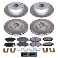 Power Stop SC8281 - Front And Rear Z17 Evolution Pad And Semi-Coated Rotor Kit vehicle fitment brake part