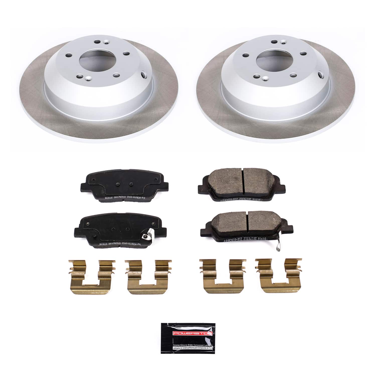 Power Stop SC8283 - Rear Z17 Evolution Pad And Semi-Coated Rotor Kit vehicle fitment brake part