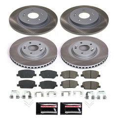 Power Stop SC8308 - Front And Rear Z17 Evolution Pad And Semi-Coated Rotor Kit vehicle fitment brake part