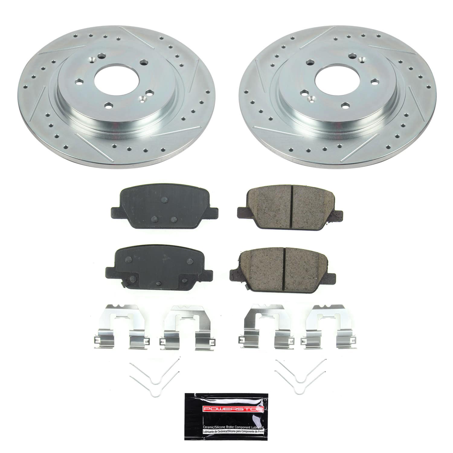 Power Stop SC8310 - Rear Z17 Evolution Pad And Semi-Coated Rotor Kit vehicle fitment brake part
