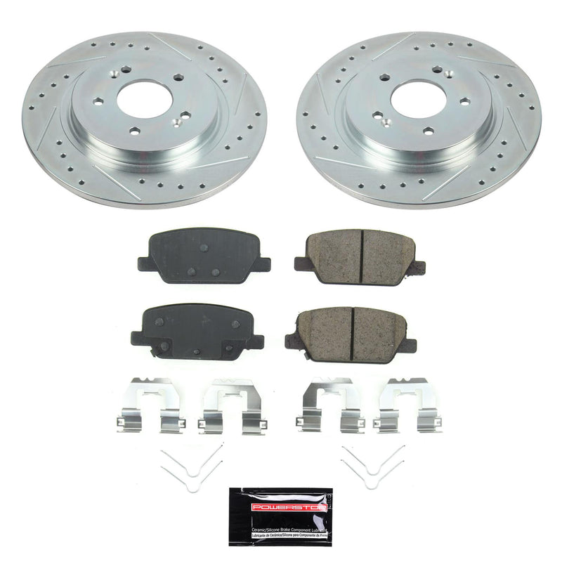 Power Stop SC8310 - Rear Z17 Evolution Pad And Semi-Coated Rotor Kit vehicle fitment brake part