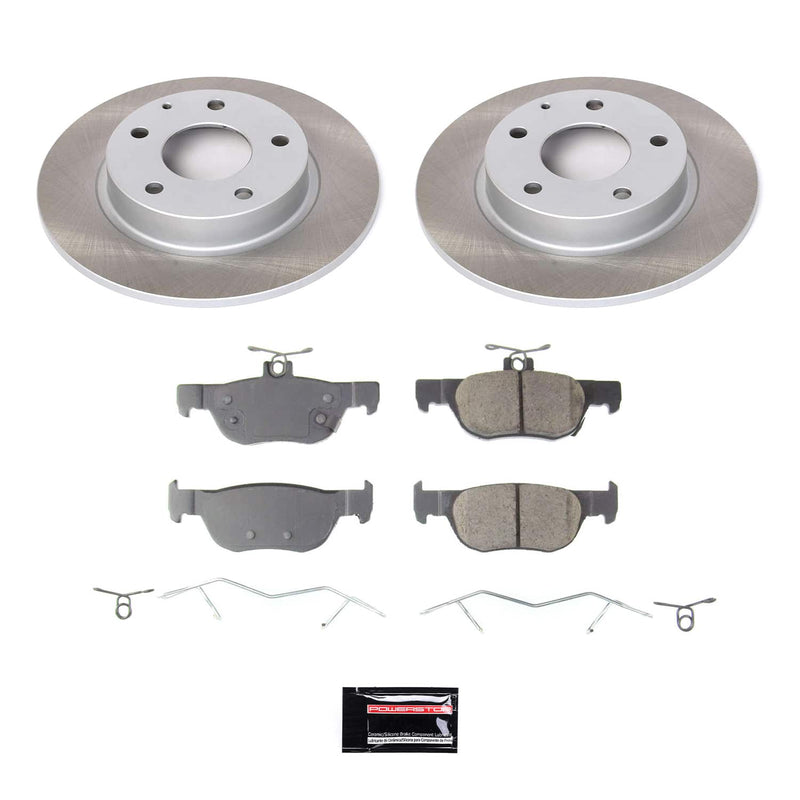 Power Stop SC8334 - Rear Z17 Evolution Pad And Semi-Coated Rotor Kit vehicle fitment brake part