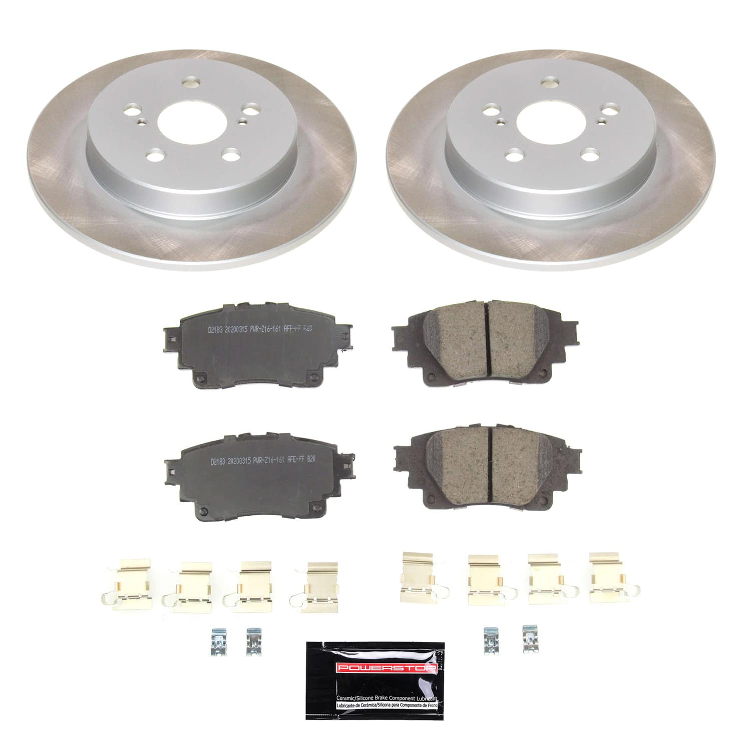 Power Stop SC8336 - Rear Z17 Evolution Pad And Semi-Coated Rotor Kit vehicle fitment brake part