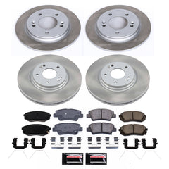 Power Stop SC8345 - Front And Rear Z17 Evolution Pad And Semi-Coated Rotor Kit vehicle fitment brake part