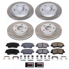 Power Stop SC8346 - Front And Rear Z17 Evolution Pad And Semi-Coated Rotor Kit vehicle fitment brake part