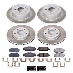 Power Stop SC8359 - Front And Rear Z17 Evolution Pad And Semi-Coated Rotor Kit vehicle fitment brake part