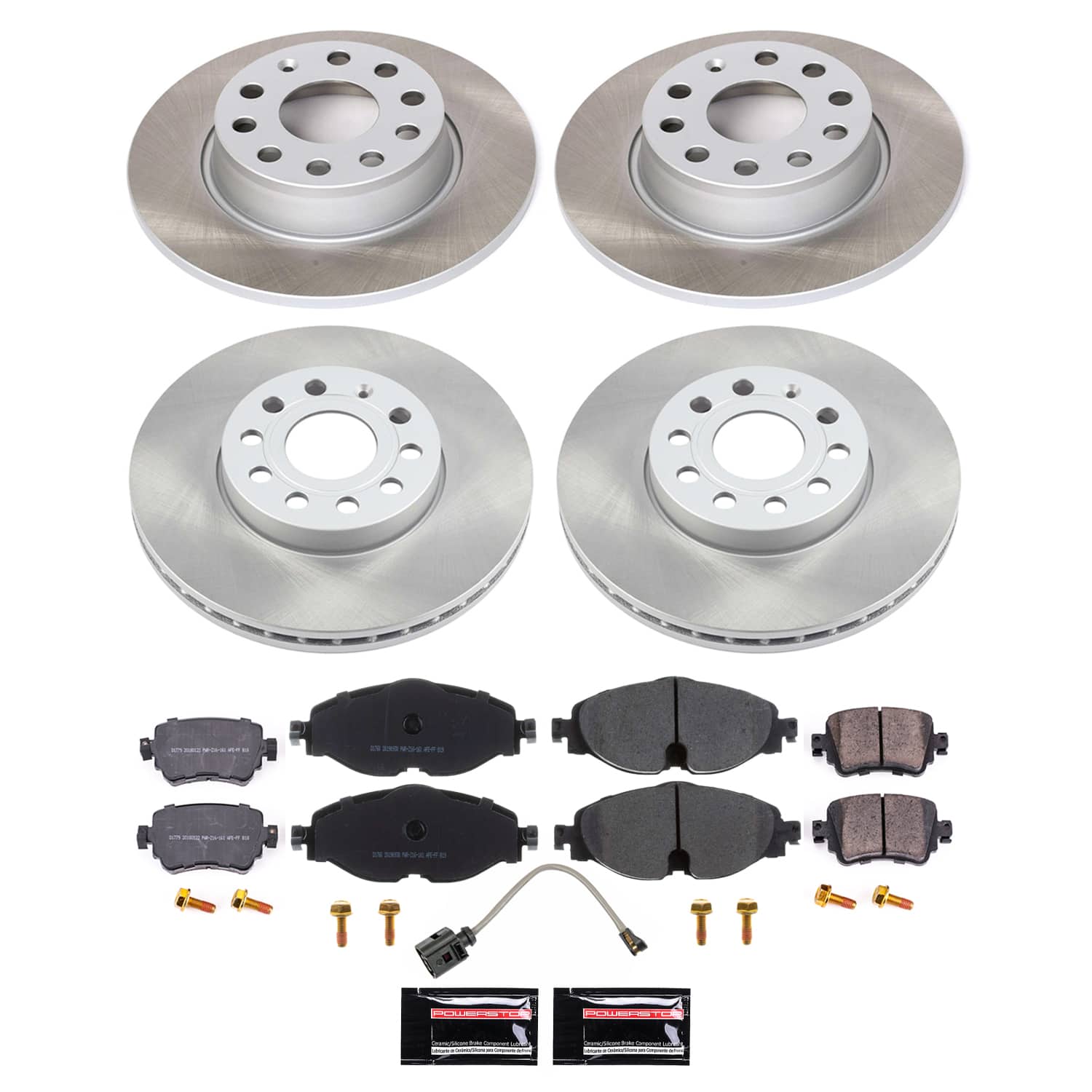 Power Stop SC8363 - Front And Rear Z17 Evolution Pad And Semi-Coated Rotor Kit vehicle fitment brake part