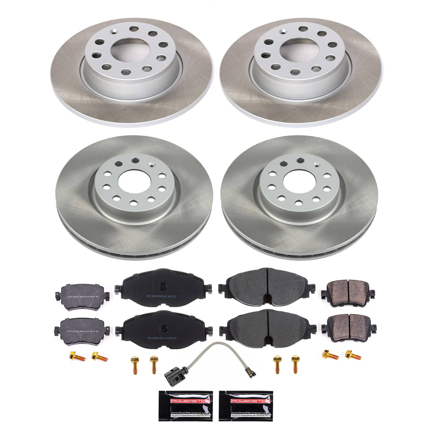 Power Stop SC8364 - Front And Rear Z17 Evolution Pad And Semi-Coated Rotor Kit vehicle fitment brake part