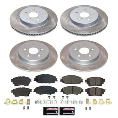 Power Stop SC8390 - Front And Rear Z17 Evolution Pad And Semi-Coated Rotor Kit vehicle fitment brake part